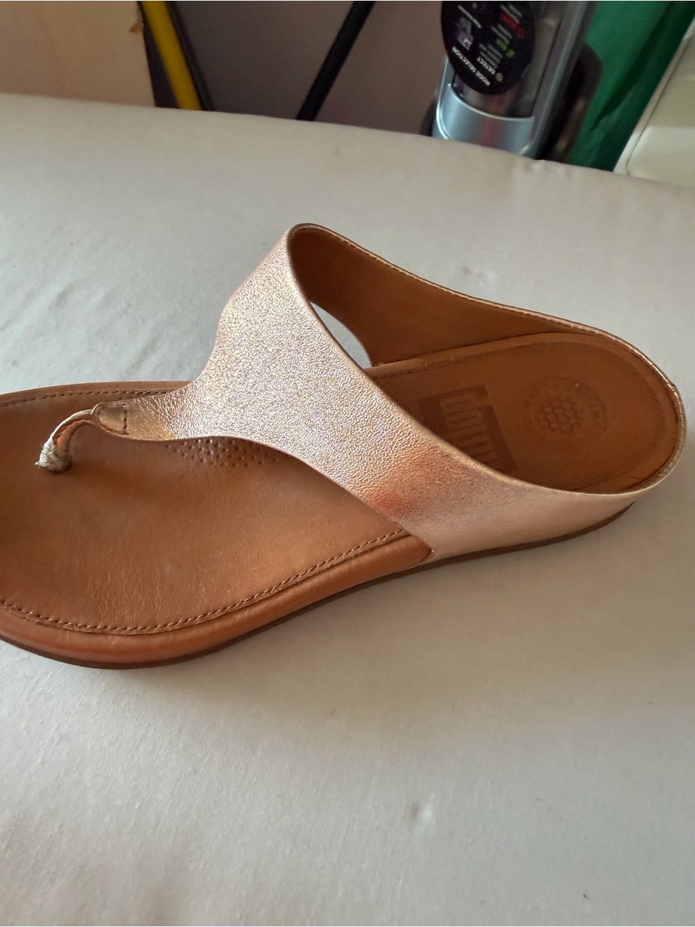 Comfort Slide Thong Sandals - Rose Gold